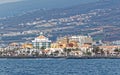 View from sea of Los Cristianos bay, Tenerife, Spain